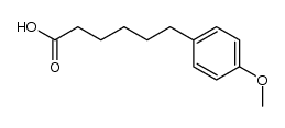 6-(4-methoxyphenyl)-hexan-1-oic acid结构式