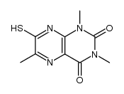 7-Mercapto-1,3,6-trimethylpteridin-2,4(1H,3H)-dion Structure