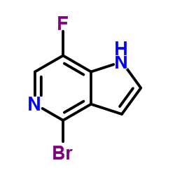 4-Bromo-7-fluoro-1H-pyrrolo[3,2-c]pyridine Structure