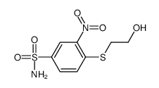 4-(2-hydroxyethylsulfanyl)-3-nitrobenzenesulfonamide Structure