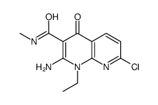 2-Amino-7-chloro-1-ethyl-N-Methyl-4-oxo-1,4-dihydro-1,8-naphthyridine-3-carboxamide Structure
