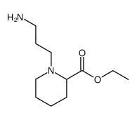 ethyl 1-(3-aminopropyl)piperidine-2-carboxylate结构式