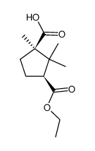 (+-)-cis-camphoric acid-3-ethyl ester Structure