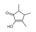 2-hydroxy-3,4,5-trimethylcyclopent-2-en-1-one结构式