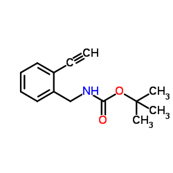 tert-Butyl 2-ethynylbenzylcarbamate structure