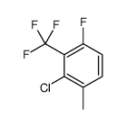 2-Chloro-4-fluoro-1-methyl-3-(trifluoromethyl)benzene结构式