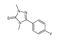 5-(4-fluorophenyl)-2,4-dimethyl-1,2,4-triazole-3-thione Structure