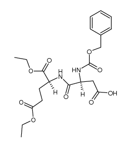 N-(N-benzyloxycarbonyl-L-α-aspartyl)-L-glutamic acid diethyl ester结构式