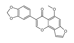 3-(1,3-benzodioxol-5-yl)-5-methoxyfuro[2,3-h]chromen-4-one Structure