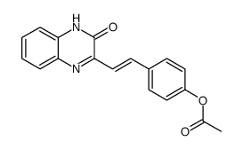 [4-[2-(3-oxo-4H-quinoxalin-2-yl)ethenyl]phenyl] acetate Structure