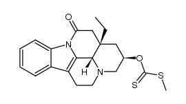 eburnamonine-17α-xanthogenate Structure