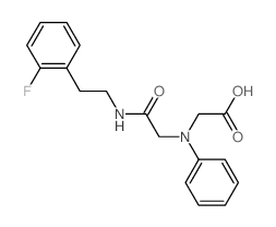 [(2-{[2-(2-Fluorophenyl)ethyl]amino}-2-oxoethyl)-(phenyl)amino]acetic acid结构式