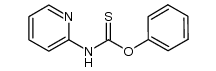 phenyl N-(2-pyridyl)thionocarbamate结构式