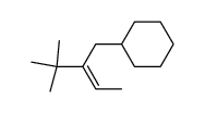 (E)-(2-(tert-butyl)but-2-en-1-yl)cyclohexane Structure