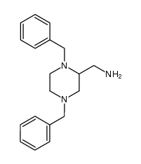 2-aminomethyl-1,4-di-phenylmethyl piperazine结构式