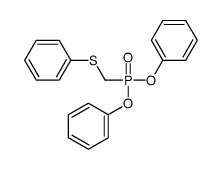 [phenoxy(phenylsulfanylmethyl)phosphoryl]oxybenzene结构式