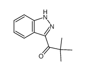 1-(1(2)H-indazol-3-yl)-2,2-dimethyl-propan-1-one结构式