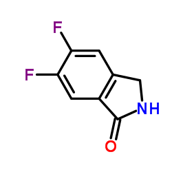 5,6-二氟-2,3-二氢-1h-异吲哚-1-酮结构式