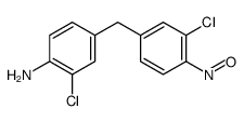 2-chloro-4-[(3-chloro-4-nitrosophenyl)methyl]aniline结构式