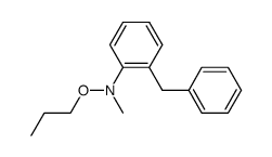 N-(2-benzylphenyl)-N-methyl-O-propylhydroxylamine Structure