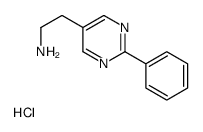 2-(2-phenylpyrimidin-5-yl)ethanamine,hydrochloride Structure