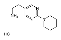 2-(2-piperidin-1-ylpyrimidin-5-yl)ethanamine,hydrochloride Structure