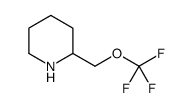 2-[(Trifluoromethoxy)methyl]piperidine结构式