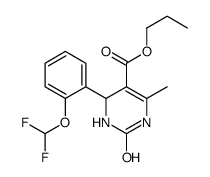 propyl 4-[2-(difluoromethoxy)phenyl]-6-methyl-2-oxo-3,4-dihydro-1H-pyrimidine-5-carboxylate Structure