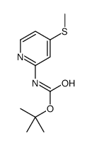 tert-Butyl 4-(methylthio)pyridin-2-ylcarbamate Structure