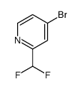 4-溴-2-(二氟甲基)吡啶结构式
