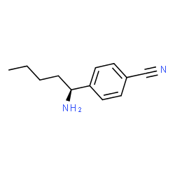 4-((1S)-1-AMINOPENTYL)BENZENECARBONITRILE Structure