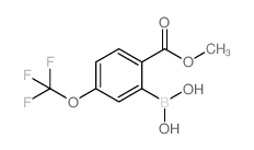 (2-(METHOXYCARBONYL)-5-(TRIFLUOROMETHOXY)PHENYL)BORONIC ACID Structure