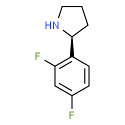 (S)-2-(2,4-difluorophenyl)pyrrolidine Structure