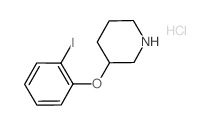 2-Iodophenyl 3-piperidinyl ether hydrochloride结构式