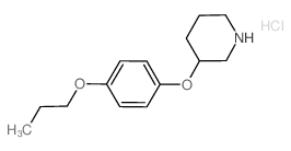 3-(4-Propoxyphenoxy)piperidine hydrochloride Structure