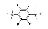 4-trimethylsilylheptafluorotoluene Structure