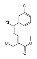 methyl (2Z,4Z)-2-(bromomethyl)-5-chloro-5-(3-chlorophenyl)penta-2,4-dienoate Structure