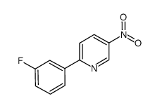 2-(3-fluorophenyl)-5-nitropyridine结构式