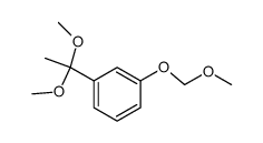 1-(1,1-dimethoxyethyl)-3-(methoxymethoxy)benzene Structure