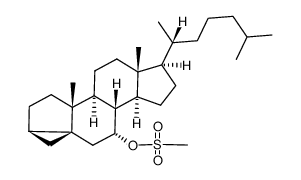 3α,5-cyclo-5α-cholestan-7α-ol methanesulfonate结构式