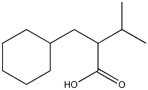 2-(cyclohexylmethyl)-3-methylbutanoic acid Structure