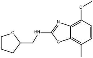 4-Methoxy-7-methyl-N-((tetrahydrofuran-2-yl)methyl)benzo[d]thiazol-2-amine structure