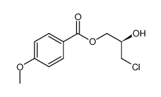 (R)-3-chloro-2-hydroxypropyl-4-methoxybenzoate Structure