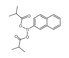 β-naphthylthallium(III) diisobutyrate Structure