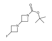 2-Methyl-2-propanyl 3-fluoro-1,3'-biazetidine-1'-carboxylate结构式