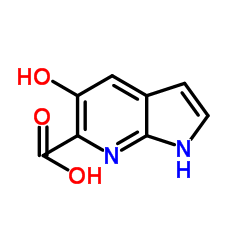 5-Hydroxy-1H-pyrrolo[2,3-b]pyridine-6-carboxylic acid结构式