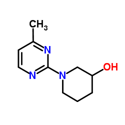 1-(4-Methyl-2-pyrimidinyl)-3-piperidinol Structure