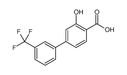 2-hydroxy-4-[3-(trifluoromethyl)phenyl]benzoic acid结构式