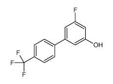 3-fluoro-5-[4-(trifluoromethyl)phenyl]phenol结构式