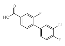 3'-CHLORO-2,4'-DIFLUORO-[1,1'-BIPHENYL]-4-CARBOXYLIC ACID structure